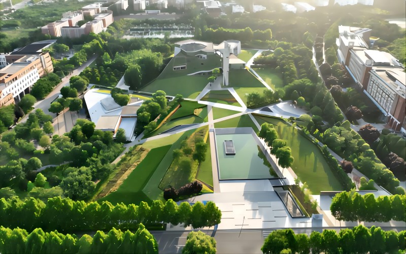 西安欧亚学院校园实景